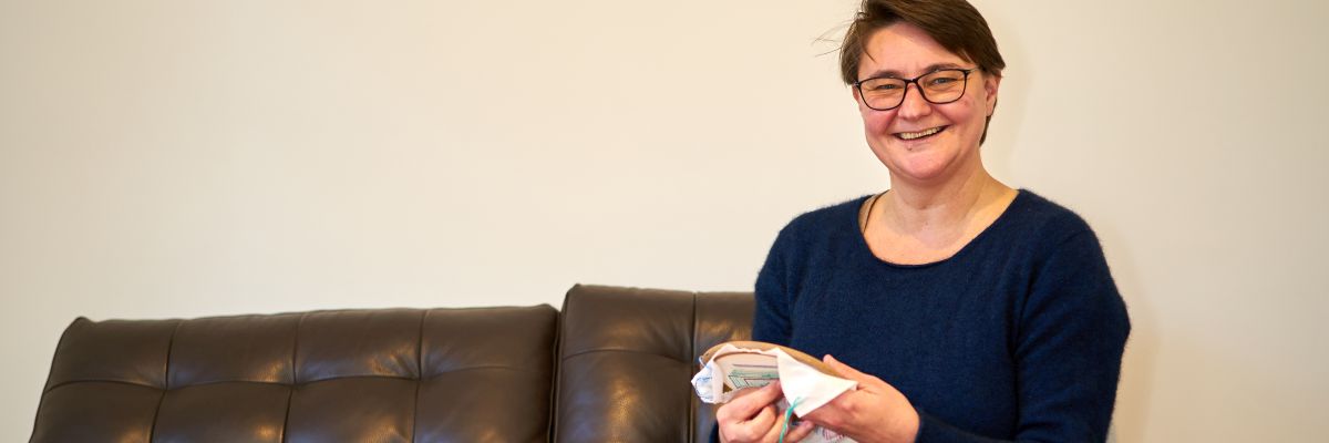 Kate cross stitching