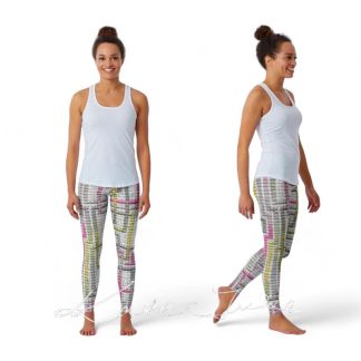 Leggings printed with 'Commuter life isn't so simple'
