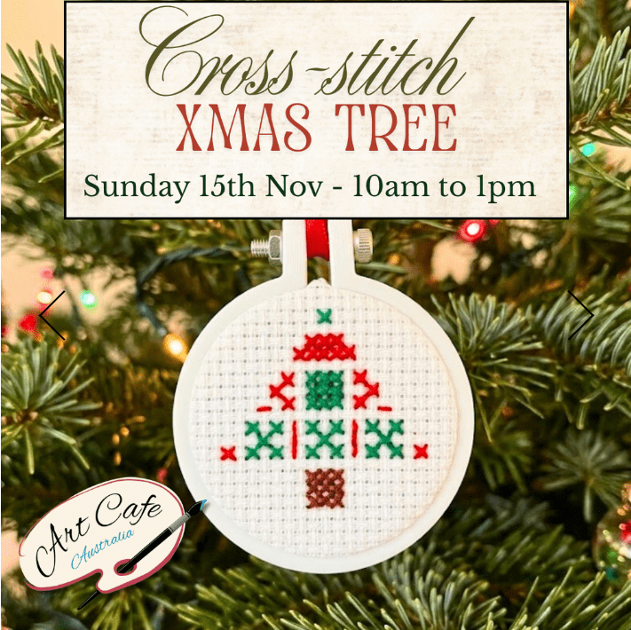 Register for Cross Stitch Workshop to make a Christmas decoration